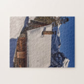 CABIN SNOW DECKT JIGSAW PUZZLE (Horizontal)