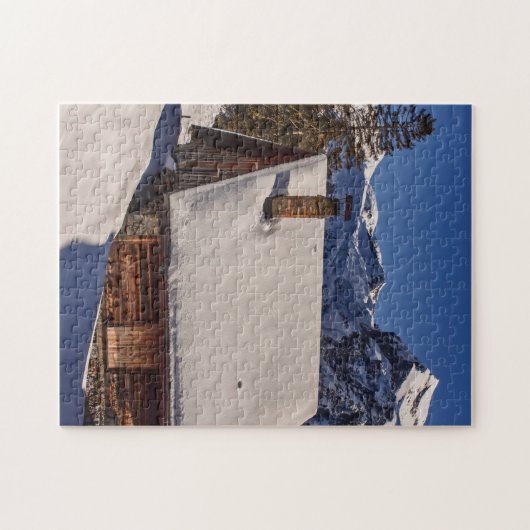 CABIN SNOW DECKT JIGSAW PUZZLE (Horizontal)
