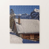CABIN SNOW DECKT JIGSAW PUZZLE (Vertikal)