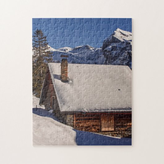 CABIN SNOW DECKT JIGSAW PUZZLE (Vertikal)