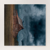 CABIN STORMY SKY JIGSAW PUZZLE (Horizontal)