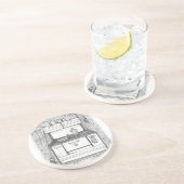 Cabin Stove Getränkeuntersetzer (Seite)