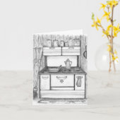 Cabin Stove Karte (Gelbe Blume)