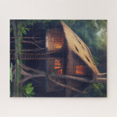 CABIN TINUSE HOUSE WALD FANTASY JIGSAW PUZZLE (Horizontal)