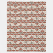 Cabincore Autumnal Stripes Fleecedecke (Vorderseite)