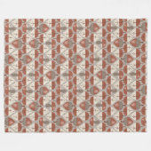 Cabincore Autumnal Stripes Fleecedecke (Vorderseite (Horizontal))