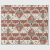 Cabincore Autumnal Stripes Geschenkpapier (Flach)