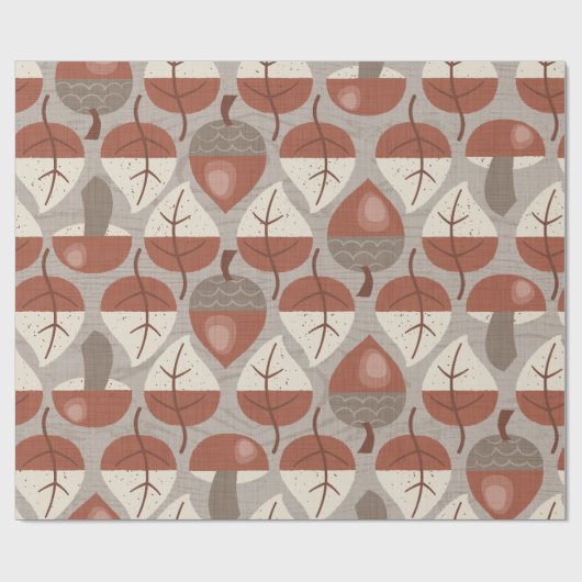 Cabincore Autumnal Stripes Geschenkpapier (Flach)