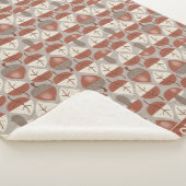 Cabincore Autumnal Stripes Sherpadecke (3/4)