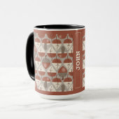 Cabincore Autumnal Stripes Tasse (Vorderseite Links)