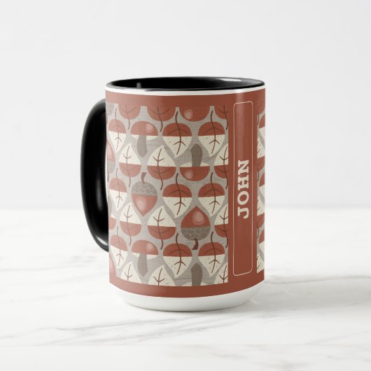 Cabincore Autumnal Stripes Tasse (Vorderseite Links)