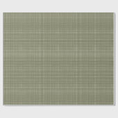 Cabincore Wackel-Gingham Weihnachten Grün Geschenkpapier (Flach)