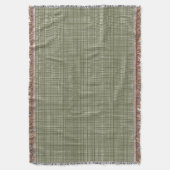 Cabincore Wackeliges Gingham Weihnachtsgrün Decke (Vorderseite Vertikal)