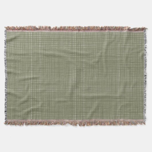 Cabincore Wackeliges Gingham Weihnachtsgrün Decke (Vorderseite)