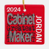 Cabinet Maker Extraordinaire CUSTOM Keramikornament (Vorderseite)