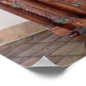 Cabinet with two sections, and a double door poster (Ecke)