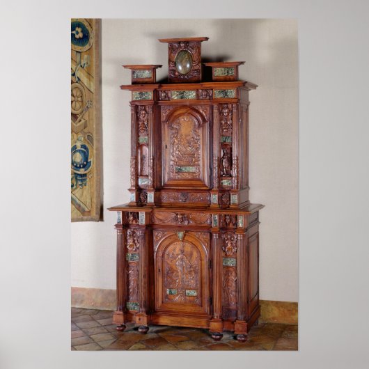 Cabinet with two sections, and a double door poster (Vorne)