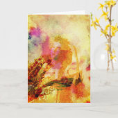 Cabinetcard Lady Digitale Kunst Karte (Gelbe Blume)