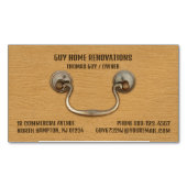 Cabinetry Carpentry Magnetische Visitenkarte (Vorderseite)