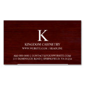 Cabinetry Carpentry Magnetische Visitenkarte (Vorderseite)