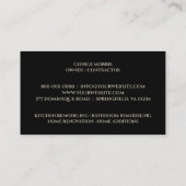 Cabinetry Mauerwerk Visitenkarte (Rückseite)