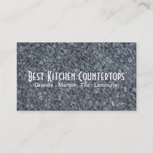 Cabinets Countertops Tile Stone Granite Marmor Visitenkarte (Vorderseite)
