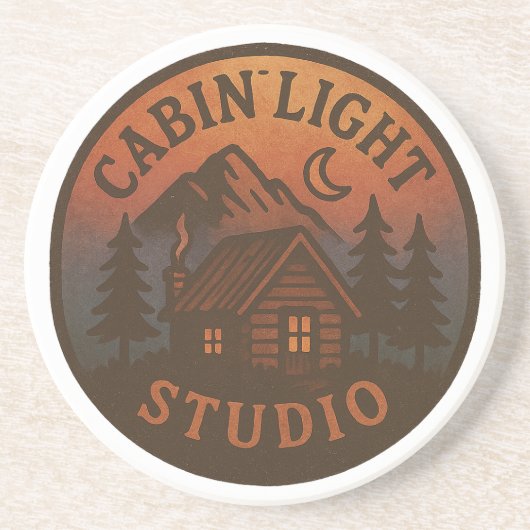 CabinLight Studio Wasserflasche Getränkeuntersetzer (Vorne)