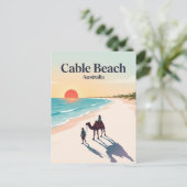 Cable Beach Broome Australien Postkarte (Stehend Vorderseite)