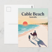 Cable Beach Broome Australien Postkarte (Vorne/Hinten)
