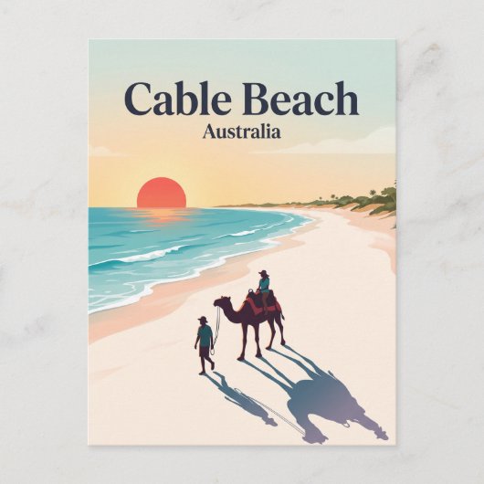 Cable Beach Broome Australien Postkarte (Vorderseite)