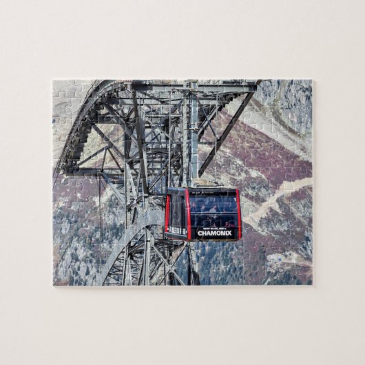 Cable Car Chamonix Mont Blanc Puzzle (Horizontal)
