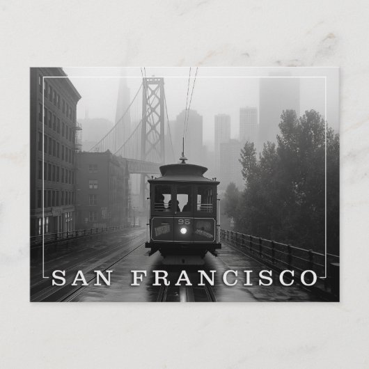 Cable Car Charm: Ein San Francisco Postkarte (Vorderseite)