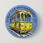 Cable Car Day Button (Vorderseite)
