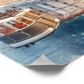 Cable Car Dubrovnik Kroatien Aquarell Poster (Ecke)