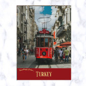 Cable Car in Taksim Square in Istanbul Turkey Postkarte