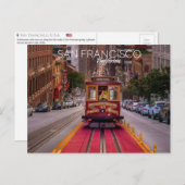 Cable Car, San Francisco, U.S.A. Postkarte (Vorne/Hinten)