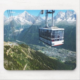Cable Car über Chamonix Mousepad
