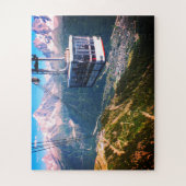 Cable Car über Chamonix Puzzle (Vertikal)