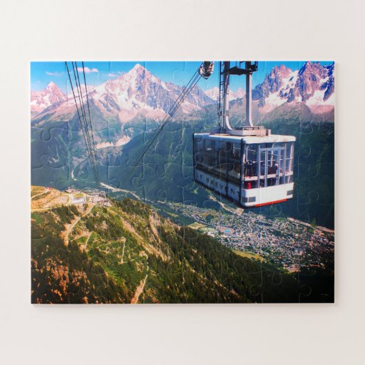 Cable Car über Chamonix Puzzle (Horizontal)