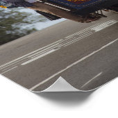 Cable Car umarmt die Hyde Street in San Poster (Ecke)