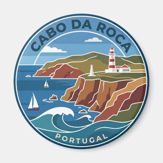 Cabo da Roca Portugal Magnet (Vorne)