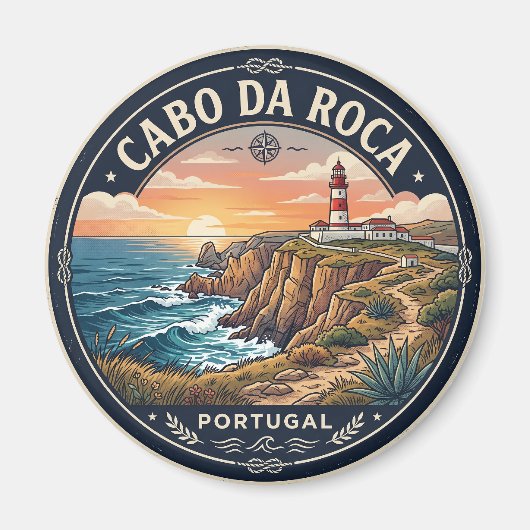 Cabo da Roca Portugal Magnet (Vorne)