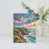 Cabo da Roca Portugal Postkarte (Stehend Vorderseite)