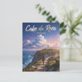 Cabo da Roca Portugal Postkarte (Stehend Vorderseite)