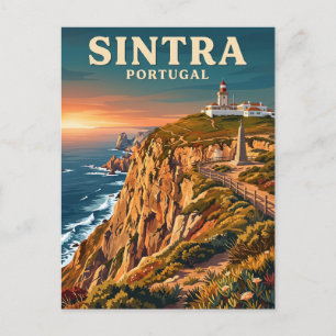 Cabo da Roca, Sintra, Portugal Postkarte