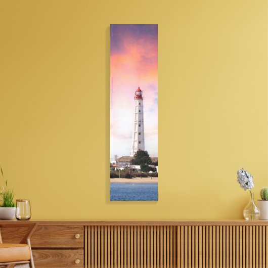 Cabo de Santa Maria Lighthouse Leinwand Art (Insitu (Wohnzimmer))