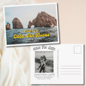 Cabo Hochzeit in Urlaubsort Save the Date Postkart Postkarte
