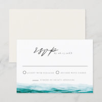Cabo Mexico Ocean Beach Tropical RSVP Card