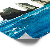 CABO MEXICO Skyline Hochzeit in Urlaubsort Willkom Poster (Ecke)