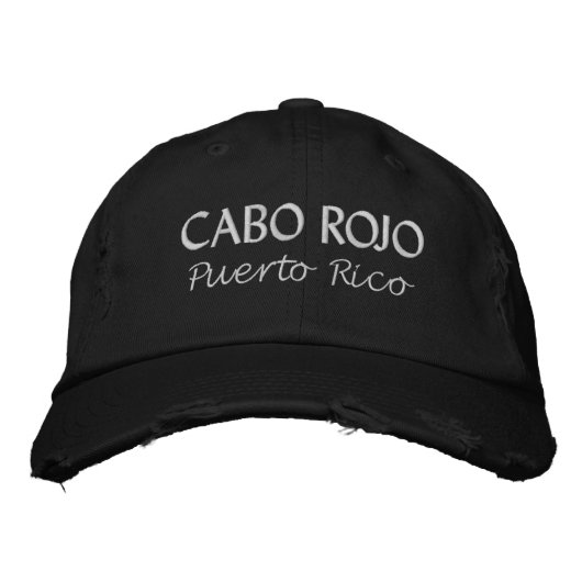 Cabo Rojo Puerto Rico bestickte Baseball Cap Baseballkappe (Vorderseite)